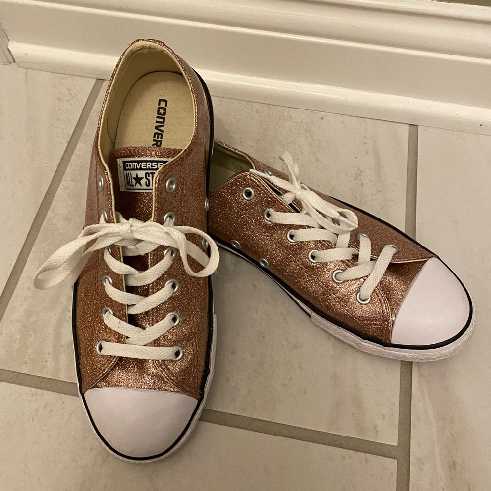 Pink Sparkly Converse